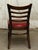 Wood Pair of Chairs With Red Seats For Sale - Image 7 of 8