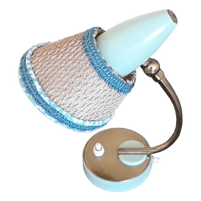 Mid-Century Bedside Lamp with Adjustable Umbrella, 1950s For Sale