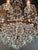 Antique Louis XV Revival Tradition Crystal Chandelier Brass and Metal 8 Lights For Sale - Image 6 of 16