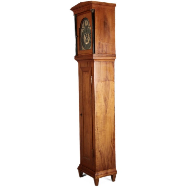 Early 19th Century Antique Grandfather Clock in Cherry, Early 19th Century For Sale - Image 5 of 18