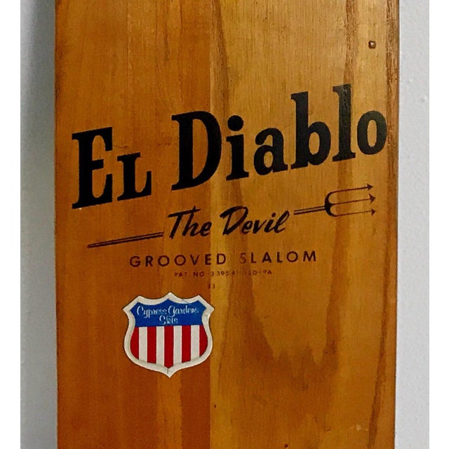 Vintage Waterski El Diablo Grooved Slalom Cypress Gardens Chairish