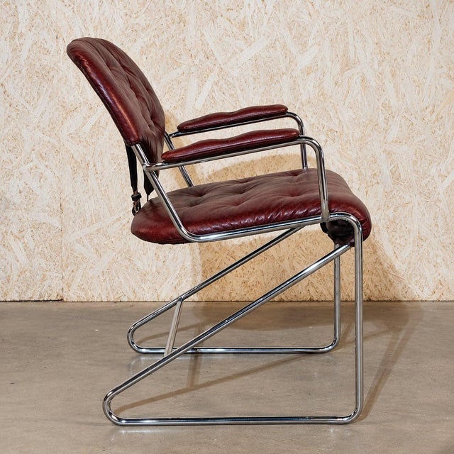 1970s Scandinavian Sam Armchair by Sam Larsson for Dux, Sweden, 1973 For Sale - Image 5 of 9