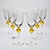 Stemmed Clear Glasses with Uranium Yellow Spheres from Cenedese, 1950s, Set of 6 For Sale - Image 13 of 18