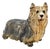 Vintage Mid-Century Italian Style Plaster Yorkie Figurine Enamel 16.5" For Sale