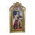 French Baroque Style Gold Leaf Portrait Frame – Ornate Giltwood Wall Art With Cherubs, Floral Garlands & Royal Portrait For Sale