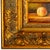1970s Miniature Peach Still Life Oil Painting in Deep Carved Giltwood Frame For Sale - Image 4 of 6