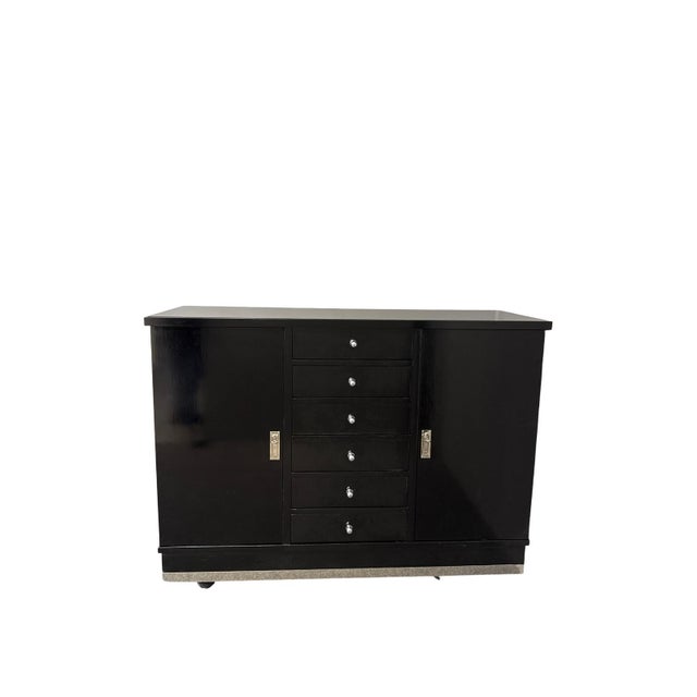 Art Deco Black Sideboard, 1920s For Sale - Image 6 of 6
