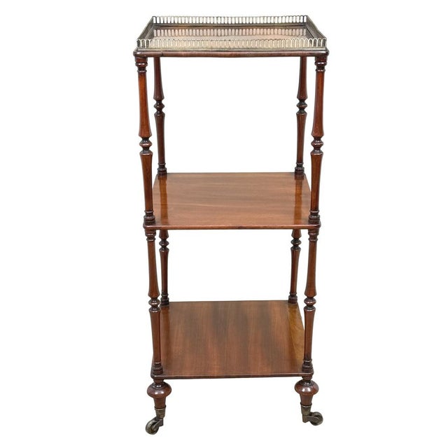 Small Regency Mahogany Whatnot Étagère, 1820s For Sale - Image 15 of 17