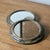 Rustic Pair of Small Vintage Metal Porthole Wall Mirrors For Sale - Image 3 of 11
