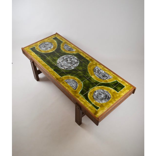 Ceramic Coffee Table by Jean Dasti, Vallauris, France, 1950s For Sale - Image 18 of 18