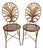 Pair of 1960s Italian Gilt Metal Wheat Sheaf Chairs by S. Salvadori For Sale