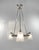 Silver Petitot French Art Deco Chandelier 1930s - Stepped Chevron Geometric Glass For Sale - Image 8 of 10