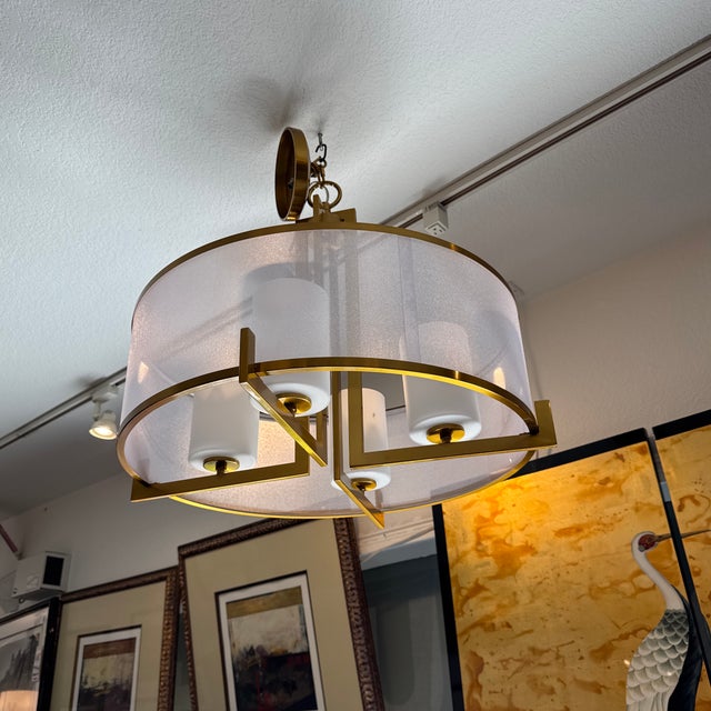 Design Plus Gallery presents the Persephone Drum Pendant from Possini Euro. This contemporary fixture has an antique...