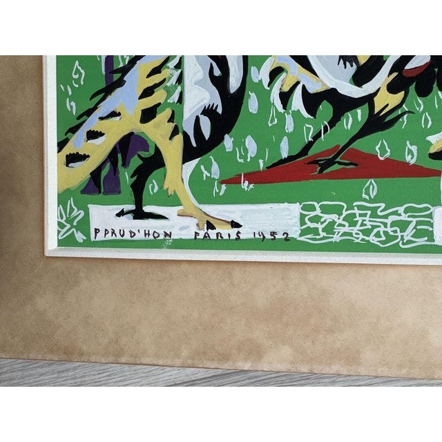 Animal Composition, 1952, Painting, in Good conditions. Designed 1950 to 1959