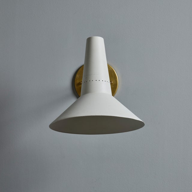 Large 1950s Giuseppe Ostuni Articulating Arm Sconce for O-Luce, Unmarked For Sale - Image 9 of 12