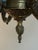 French Small Antique French Porcelain and Brass Chandelier With Gold Gilt For Sale - Image 3 of 6