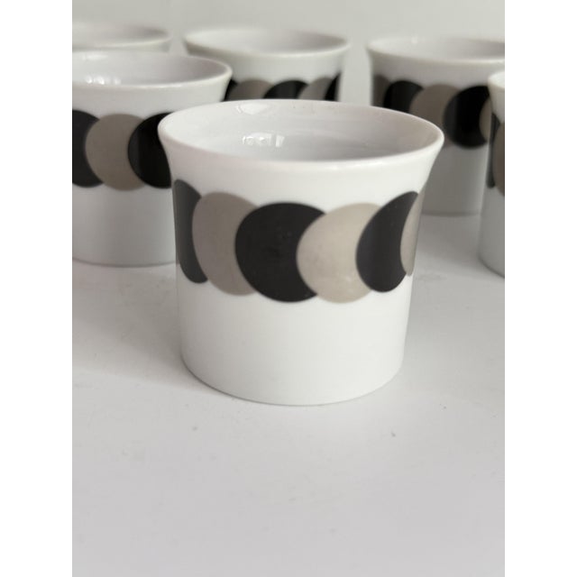 Modern Olympia Egg Cup Service by Hans-Theodor Baumann for Rosenthal, 1960s, Set of 6 For Sale - Image 3 of 6