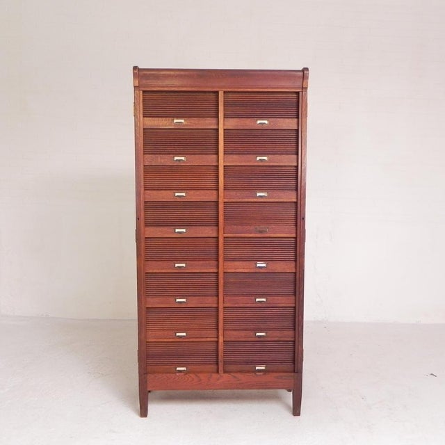 Roller Shutter Cabinet, 1930s For Sale - Image 4 of 18