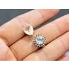 Bochic "Orient" Vintage Rose Quartz & Blue Topaz Ring Set In 18K Gold & Silver For Sale - Image 16 of 18