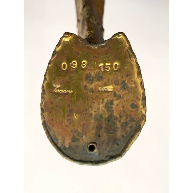 Large brass horse by Mexican artist Luciano Bustamante in excellent vintage condition