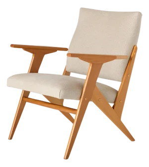 1950s solid caviúna wood Armchair Attributed to José Zanine Caldas for Móveis Artísticos Z