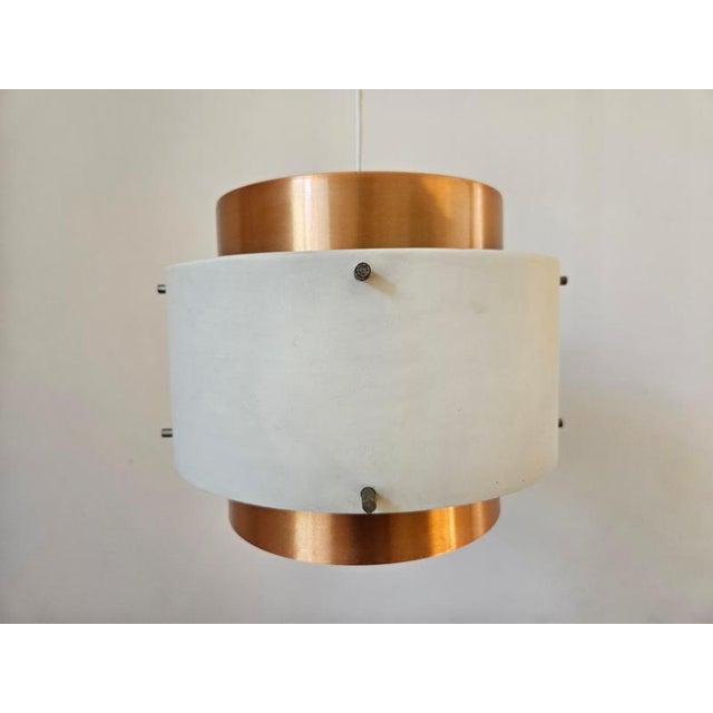 Mid-Century Modern Pendant Light in the style of Jo Hammerborg, Denmark, 1970s For Sale - Image 6 of 12