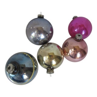 Christmas Ornaments Shiny Brite - S/5 For Sale