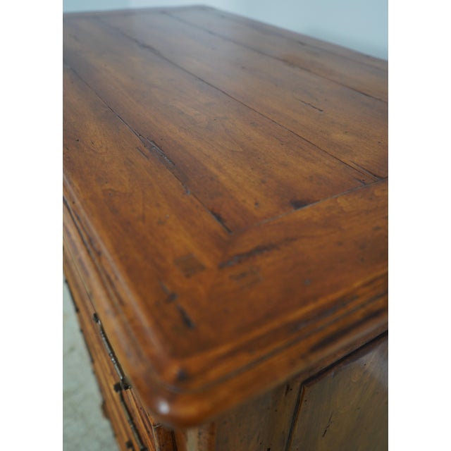 1990s Italian Style Distressed Finish 7 Drawer High Chest For Sale - Image 11 of 15