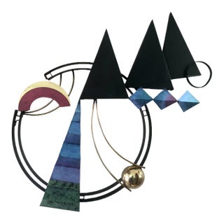 Curtis Jere Abstract Metal Wall Hanging Sculpture For Sale