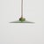 Vintage French Coolie Enamel Pendant Light in Green, 1930s For Sale - Image 6 of 6