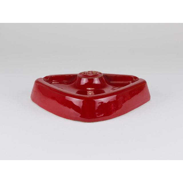 Red Ceramic Ashtray by Alfa Romeo, Italy, 1970s For Sale - Image 13 of 17