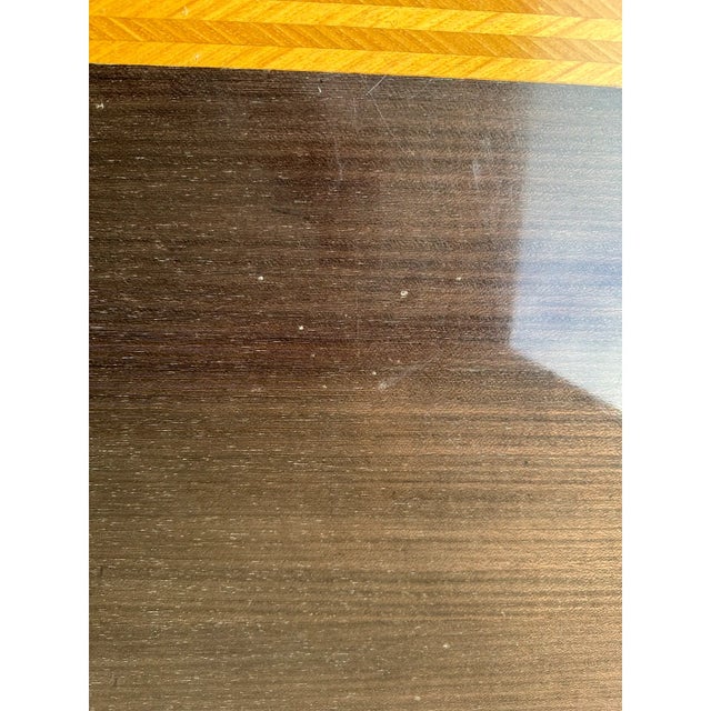 1980s Leon Rosen for the Pace Collection Postmodern "Medina" Mixed Wood Coffee Table For Sale - Image 14 of 14