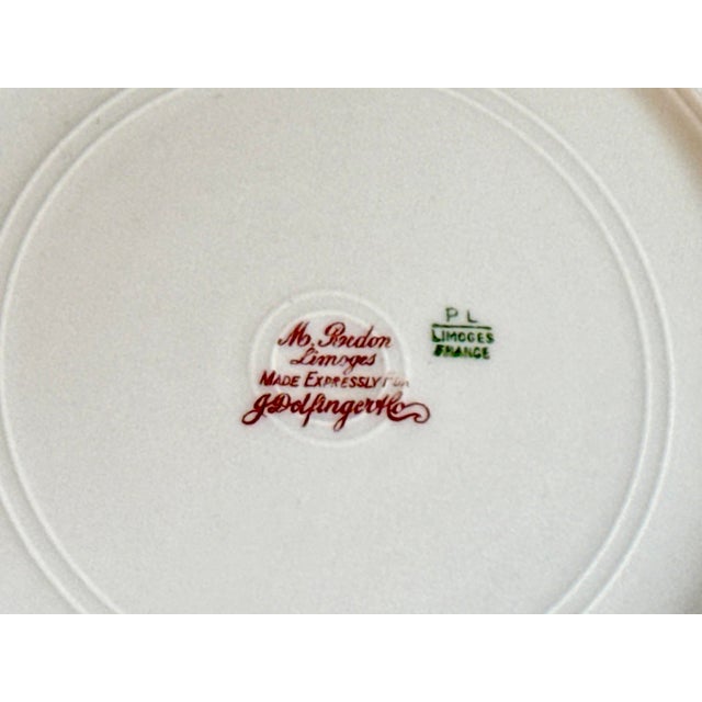 Early 29th Century Limoges Redon Plates, Set of 6 For Sale - Image 9 of 12