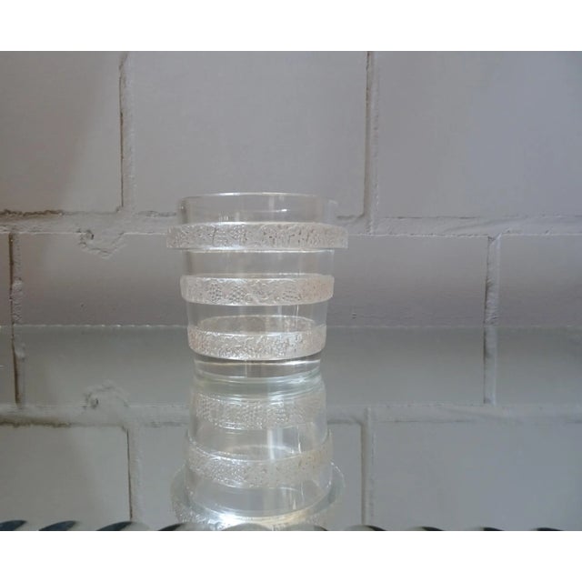 Art Deco French Pressed Glass Vase from Lalique, 1930s For Sale - Image 7 of 11