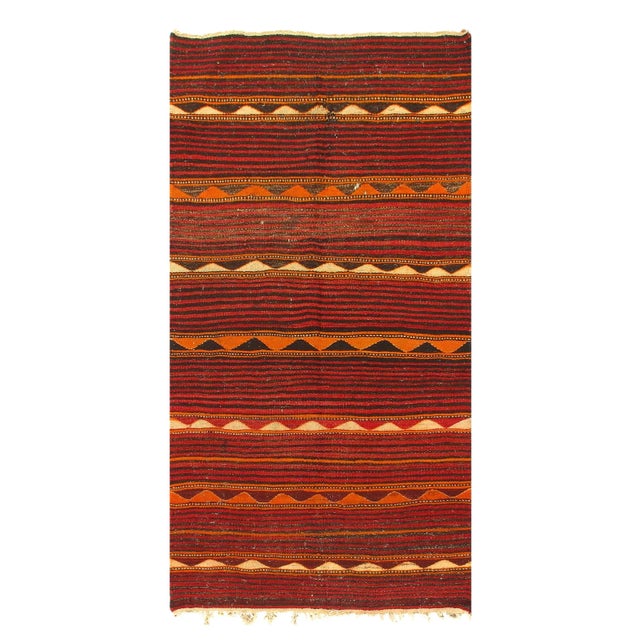 Pasargad Afghan Kilim Design Rug 4'6" X 8'7" For Sale - Image 4 of 4