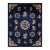 Pasargad Home Antique Art Deco Navy Area Rug, 7'10'' X 10' 3'' For Sale