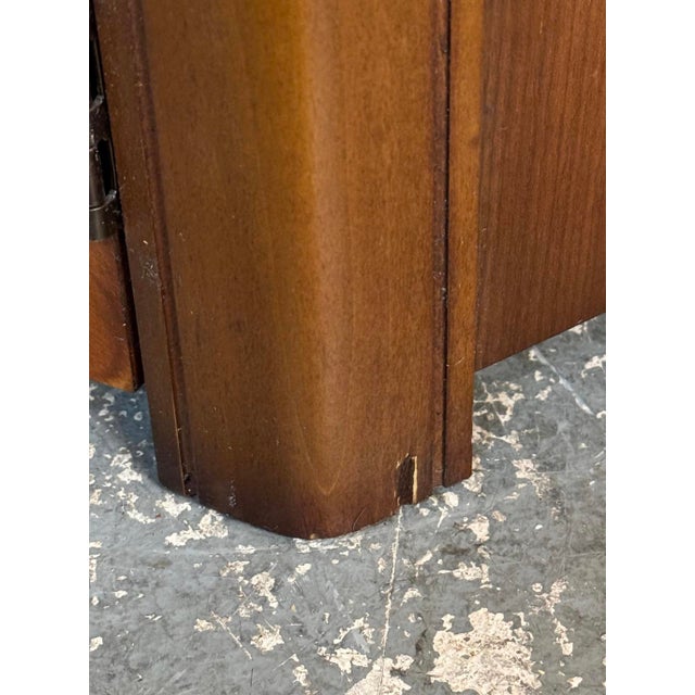 Pair of Lane Furniture Hexagonal Mid-Century Walnut Side Tables For Sale - Image 15 of 15