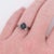 Gold Sapphire Diamond Ring, Size 7.75 For Sale - Image 6 of 6