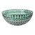 Early 20th Century Val Saint Lambert Green Cut to Clear Lead Crystal Bowl For Sale