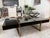 Black Custom Made Marble and Brass Coffee Table, Imported From Turkey 2023 For Sale - Image 8 of 10