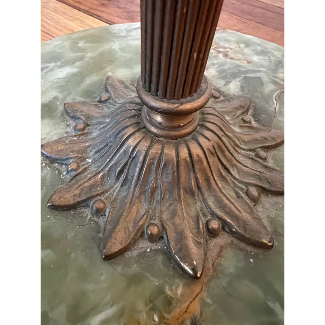 Metal 1920s Rembrandt Signed Floor Lamp With Marble Base For Sale - Image 7 of 11