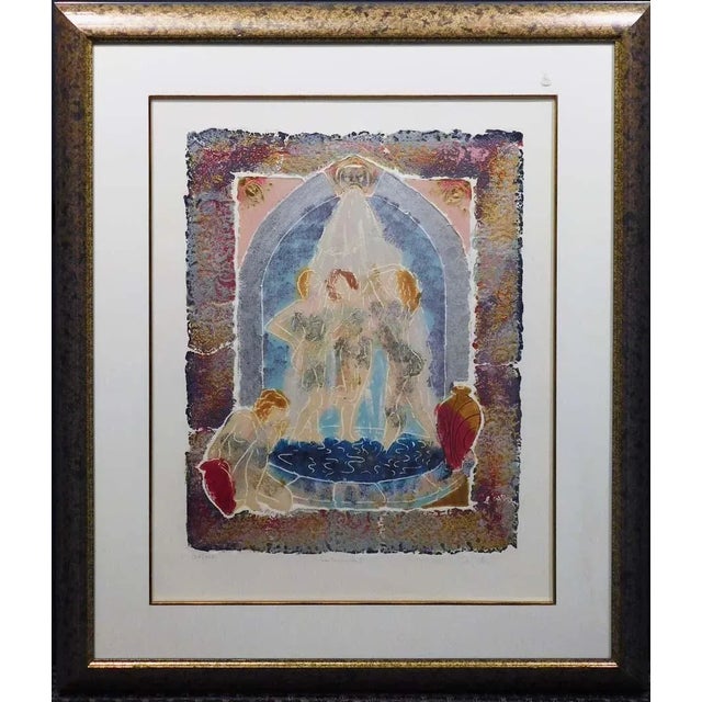 Paper Roy Tonkin "Les Cascade Ii" Hand Signed Etching For Sale - Image 7 of 7