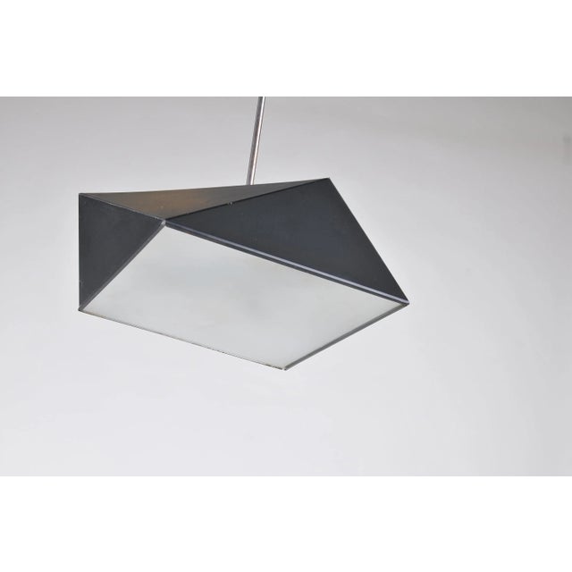 Mid-Century Glass Ceiling Lamp from Napako, 1960s For Sale - Image 6 of 7