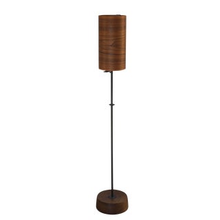 Chris Lehrecke for Ralph Pucci Signed Walnut Shade Floor Lamp For Sale