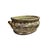 Porcelain Oriental Golden Color Satsuma Graphic Oval Pot For Sale - Image 11 of 12