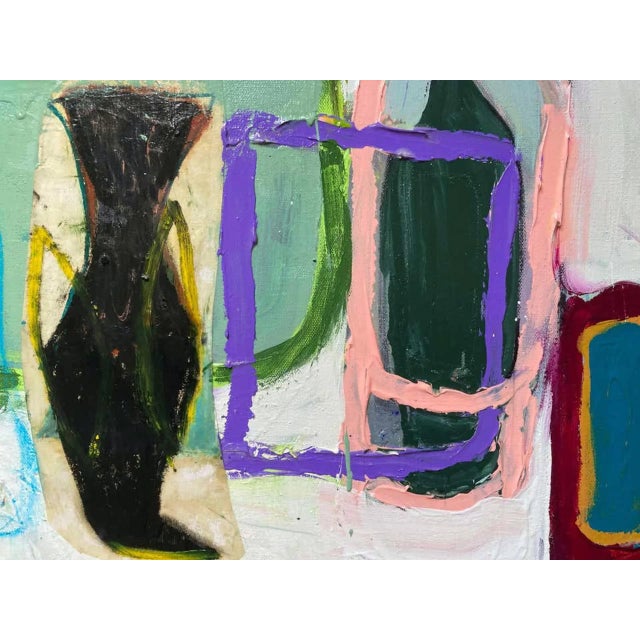 Family Portrait #5 (Framed Contemporary Abstract Multimedia Painting), Guy Lyman For Sale - Image 4 of 6