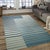 6x9 Majestic Laine Multicolor Stripe Modern Flatweave Wool Carpet Rug For Sale - Image 10 of 11