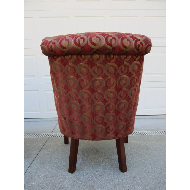 Hekman Furniture Maroon Hekman Howard Miller Tufted Side Chairs For Sale - Image 4 of 12