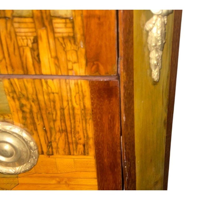 Late 18th Century French Marquetry Commode With Marble Top Signed André-Louis Gilbert For Sale - Image 9 of 10