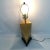 Vintage Triangular Faceted Brass Lamp on Black Base For Sale - Image 10 of 13